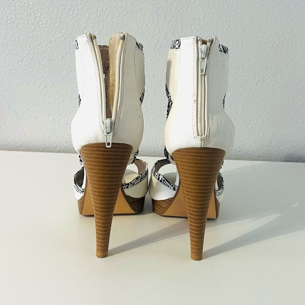 Peep Toe Platform Heels - Picture 4 of 5